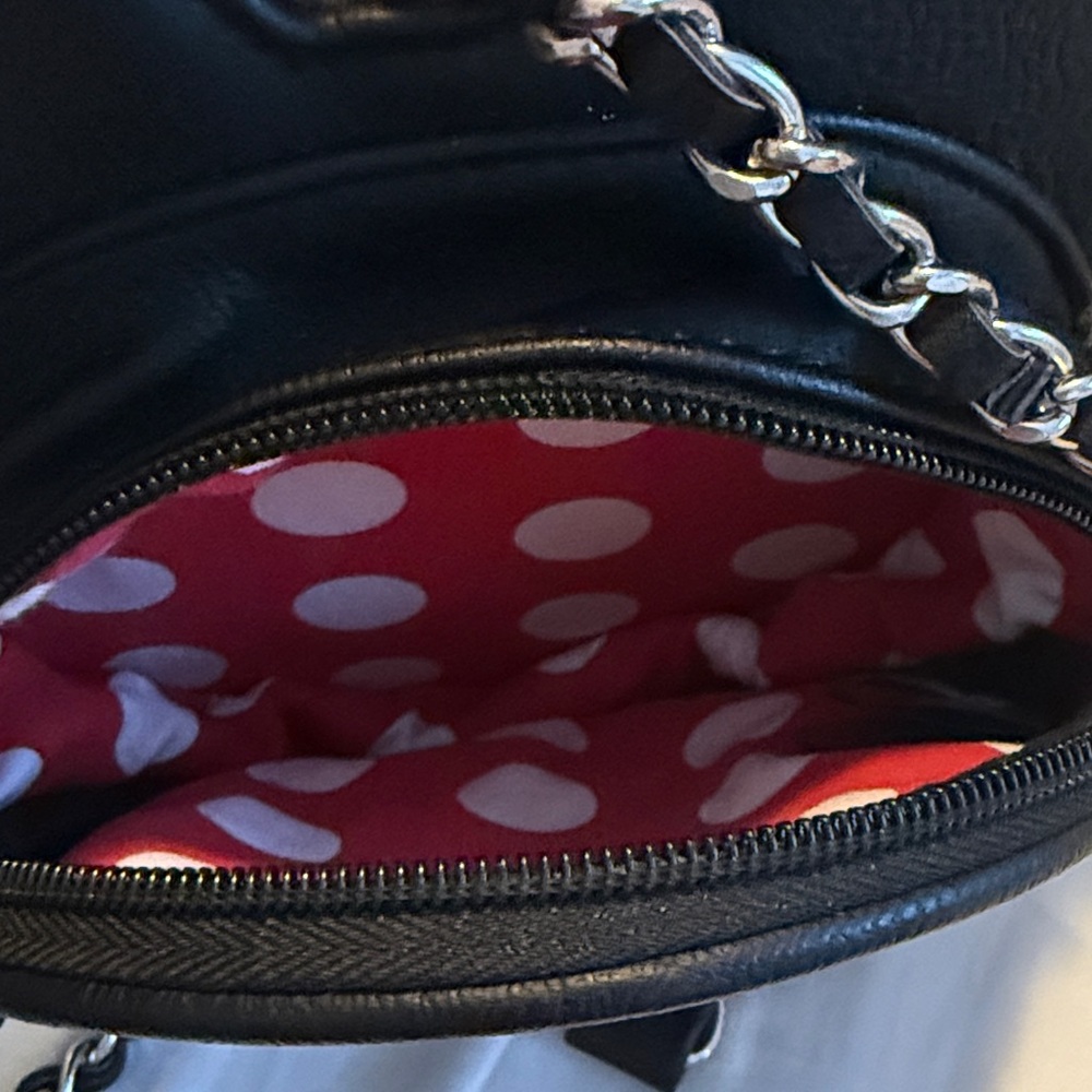 Authentic from Disney Black Minnie Mouse Crossbody Bag - Picture 4 of 7